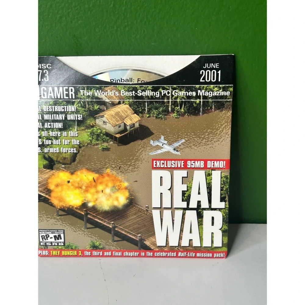PC Gamer June 2001 Disc 7.3 Real War They Hunger 3 Demo CD Vintage PC Games